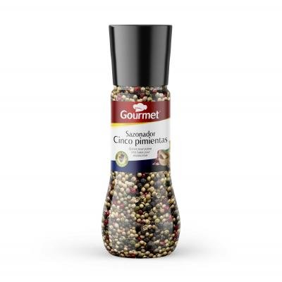 5 Pimientas Gourmet Grano Molido 180g