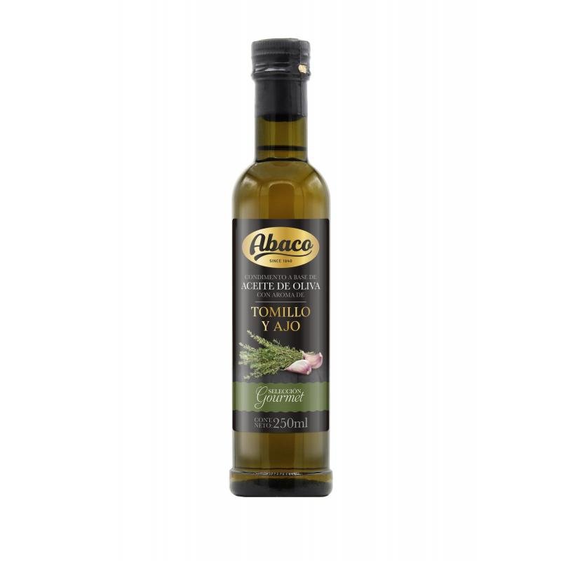 Aceite Abaco Oliva Aroma Tomillo Ajo 250ml